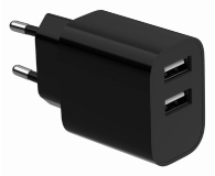 GEMBIRD 2-portowa uniwersalna ładowarka USB, 2.4 A, kolor czarny TA-UC-2A12-01-BK - 1351740 - zdjęcie 3